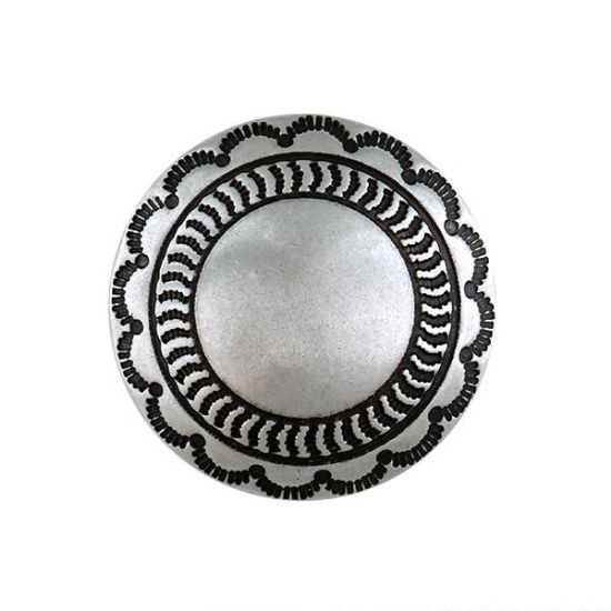 Picture of Nickel Silver Shield 30mm Concho with Loop