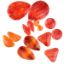 Picture of Assorted Red Orange Spiny Oyster Cabochons, No Back