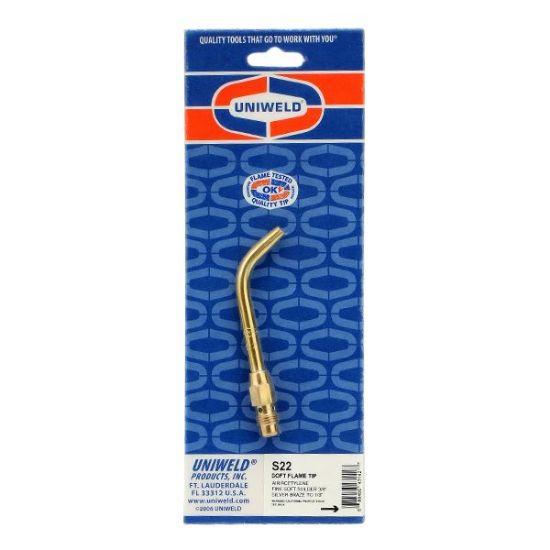 Picture of Uniweld Fine Torch Tip #2, Soft Solder 3/8", Silver Braze to 1/8"