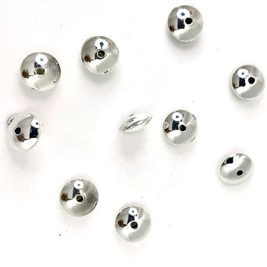 Picture of Sterling Silver Rondelle Bead, 3.6x7.8mm