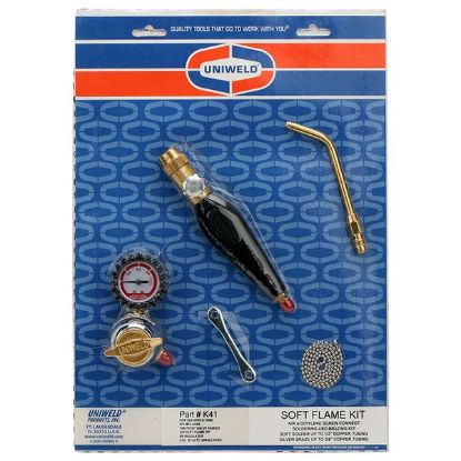 Picture of Uniweld Acetylene Soft Flame Kit (Tank Sold Separately), 6 Piece Kit