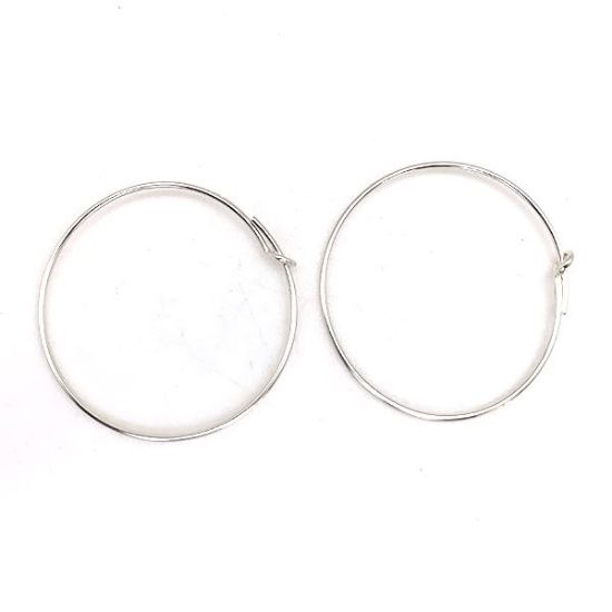 Picture of Sterling Silver Beading Earring Hoop, 25mm, 0.020"