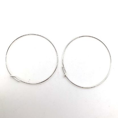 Picture of Sterling Silver Beading Earring Hoop, 30mm, 0.020"
