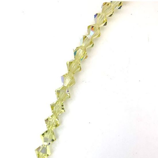 Picture of Preciosa Bi-Cone, Bond Flare Glass Beads, 5in Strand