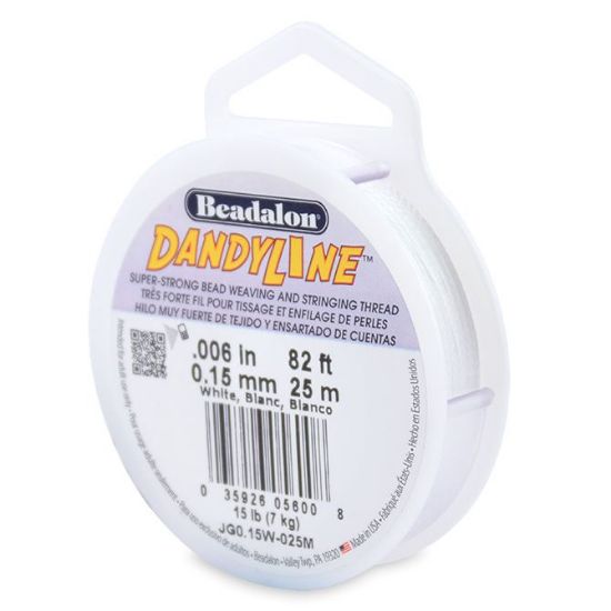 Picture of Beadalon White Dandyline .006 Inch 25meters