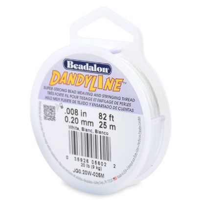 Picture of Beadalon White Dandyline .008 Inch 25 Meter