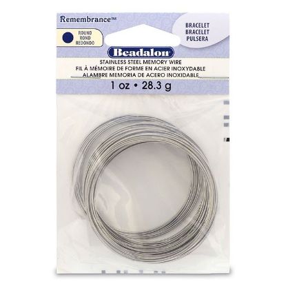 Picture of Beadalon Remembrance Bracelet Memory Wire .025 Inch 1 oz