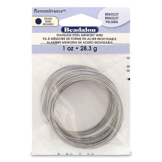 Picture of Beadalon Remembrance Bracelet Memory Wire .025 Inch 1 oz