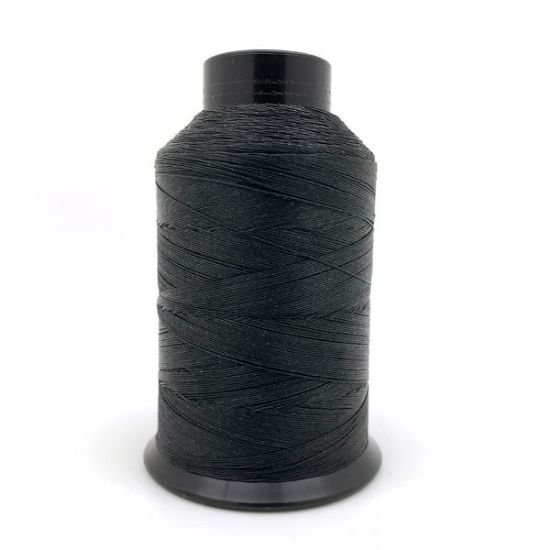 Picture of Nymo Black Nylon Thread, Size F (.0137"), 1050 yards, Large 3oz Cone. No returns or exchanges for Nymo thread.