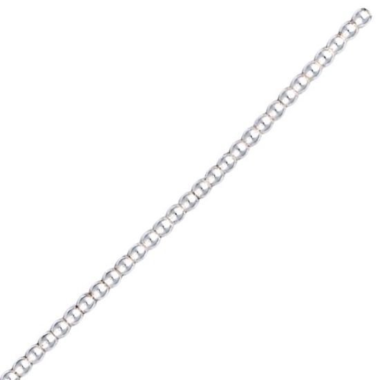 Picture of Wire Sterling Silver 10 Gauge/.102 Inch Blue Ribbon Half Bead