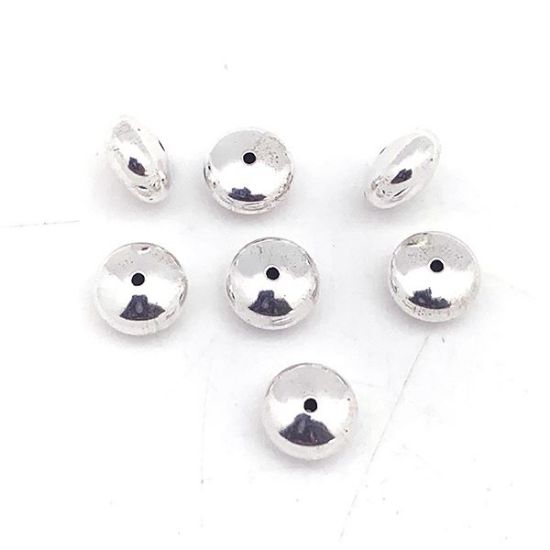 Picture of Sterling Silver Rondelle Bead 6.8x12mm
