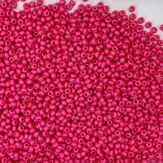 Picture of Size 11 Czech Seed Beads, Opaque Terra Intensive Rose, Approximately 25 Grams