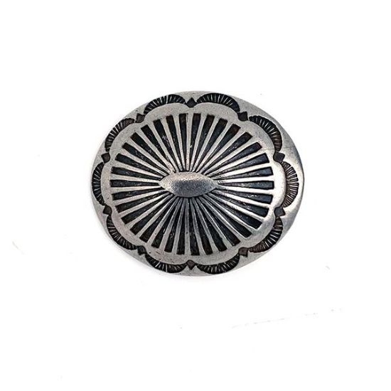 Picture of Nickel Silver Traditional 29x34mm Concho with Loop