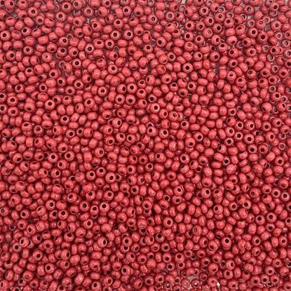 Picture of Size 11 Czech Seed Beads, Opaque Terra Intensive Brown, Approximately 25 Grams