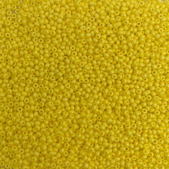 Picture of Size 11 Czech Seed Beads, Terra Intensive Yellow, Approximately 25 Grams