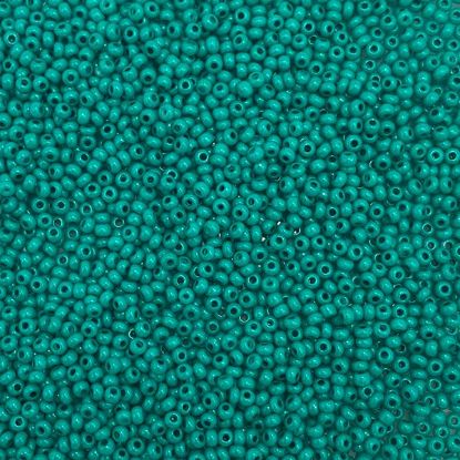 Picture of Size 11 Czech Seed Beads, Opaque Terra Intensive Dark Green, Approximately 25 Grams