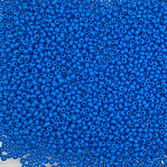 Picture of Size 11 Czech Seed Beads, Terra Intensive Blue, Approximately 25 Grams