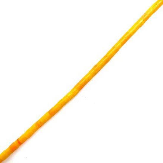 Picture of Block Orange Spiny Oyster Heishi Beads 2-3mm, 24" Length