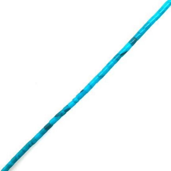 Picture of Block Kingman Heishi Beads 2-3mm, 24" Length