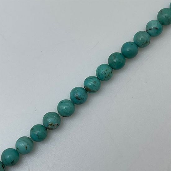 Picture of Royal Beauty Stabilized Turquoise Round Bead 5mm, 16" Bead Strand