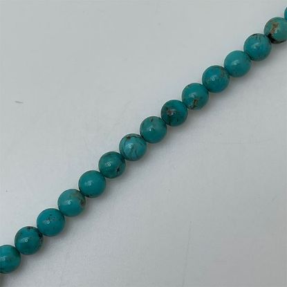 Picture of Royal Beauty Stabilized Turquoise Round Bead 6mm, 16" Bead Strand