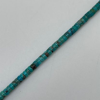 Picture of Royal Beauty Stabilized Blue Turquoise Heishi 4mm, 16"Strand