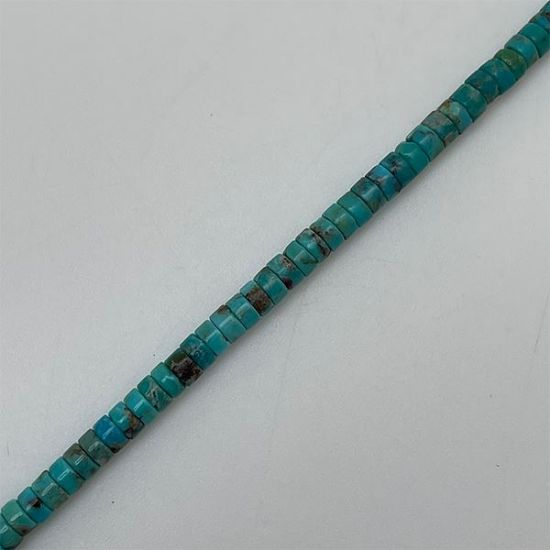 Picture of Royal Beauty Stabilized Blue Turquoise Heishi 4mm, 16"Strand