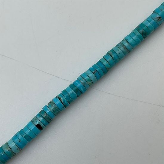 Picture of Royal Beauty Stabilized Blue Turquoise Heishi 6mm,16" Strand