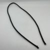 Picture of Handmade Black Leather, Cotton Core, Braided Bolo Cord, 8 Ply, Approx. 44" Length, Approx. 7.5-8mm Thick