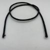 Picture of Handmade Black Leather, Cotton Core, Braided Bolo Cord, 8 Ply, Approx. 44" Length, Approx. 7.5-8mm Thick