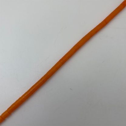 Picture of Block Orange Heishi Beads 4-5mm, 24" Length 