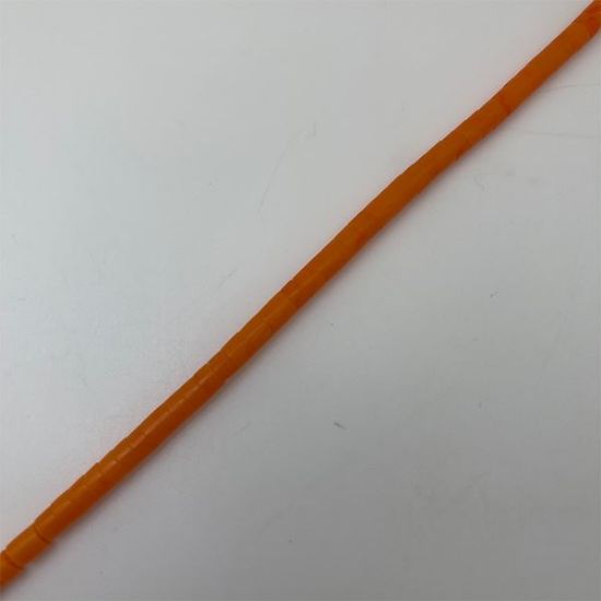 Picture of Block Orange Heishi Beads 4-5mm, 24" Length 