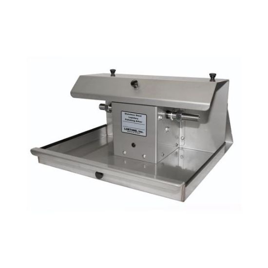 Picture of Lortone Stainless Steel 8" Grinding & Polishing Arbor, Pre-cut holes for water drip system