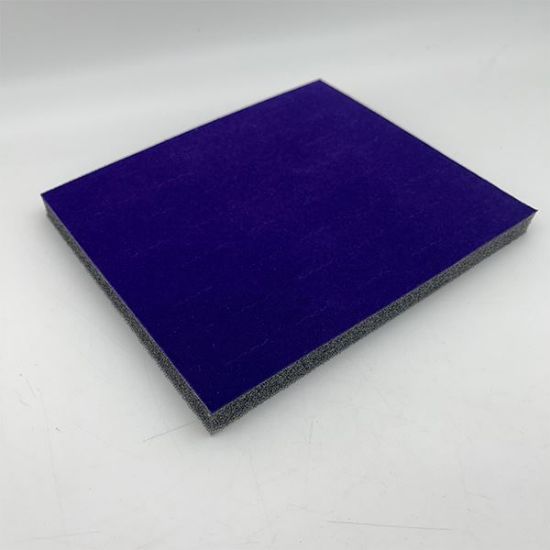 Picture of Enchanted Velvet Violet Foam Ring Display Tray Insert, 36 Stagger Ring Slots, 7-3/4" L x 6-3/4" W x 5/8" D, Sold individually, Made in the USA