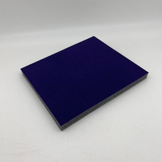 Picture of Enchanted Velvet Violet Foam Ring Display Tray Insert, 36 Straight Ring Slots, 7-3/4" Lx 6-3/4" W x 5/8" D, Sold individually, Made in the USA