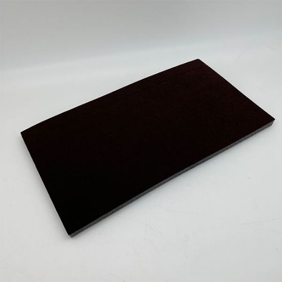 Picture of Enchanted Velvet Brown Foam Ring Display Tray Insert, 72 Straight Ring Slots, 14-1/8" L x 7-5/8" W x 5/8" D, Sold individually, Made in the USA