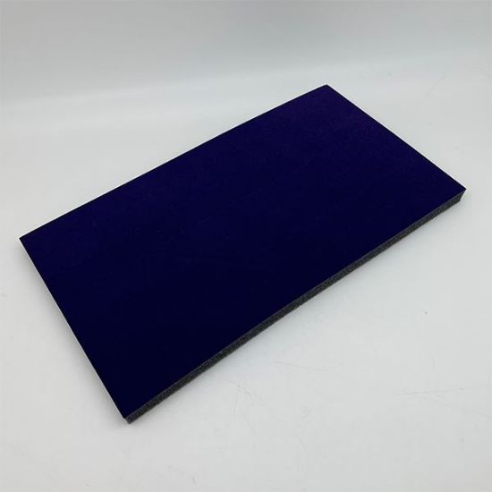 Picture of Enchanted Velvet Violet Foam Ring Display Tray Insert, 72 Straight Ring Slots, 14-1/8" L x 7-5/8" W x 5/8" D, Sold individually, Made in the USA