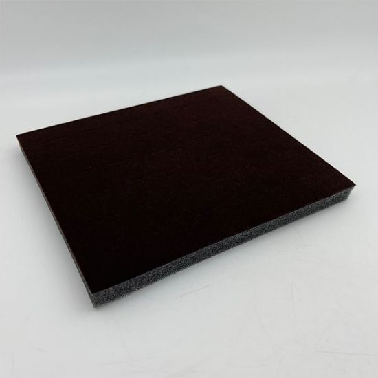 Picture of Enchanted Velvet Brown Foam Ring Display Tray Insert, 36 Straight Ring Slots, 7-3/4" L x 6-3/4" W x 5/8" D, Sold individually, Made in the USA"