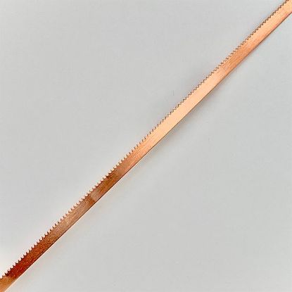 Picture of Copper Serrated Bezel, 3/16 Inch x 28 Gauge. 10 Ft.