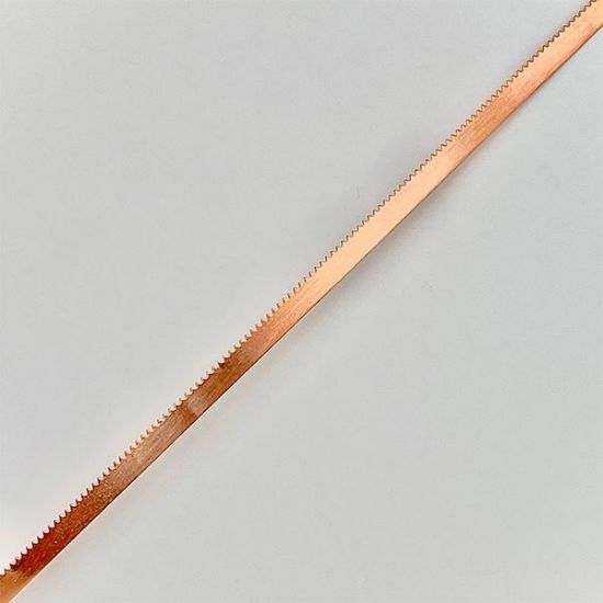 Picture of Copper Serrated Bezel, 3/16 Inch x 28 Gauge. 10 Ft.