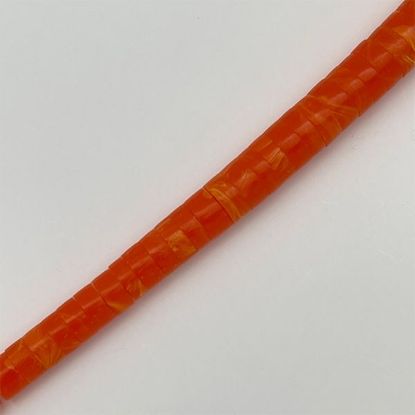 Picture of Block Dark Orange Graduated Heishi Beads 5-10mm, 16" Strand