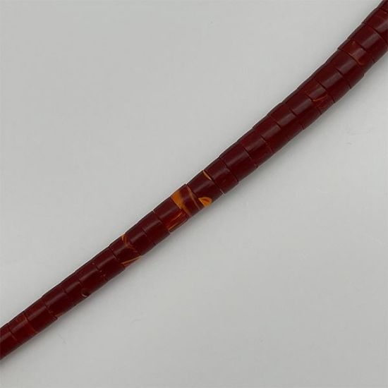 Picture of Block Red Spiny Oyster Graduated Heishi Beads 5-10mm, 16" Length