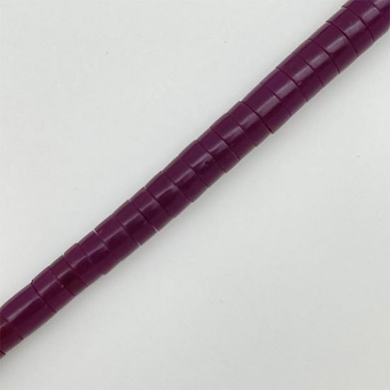 Picture of Block Purple Graduated Heishi Beads 5-10mm, 16" Length