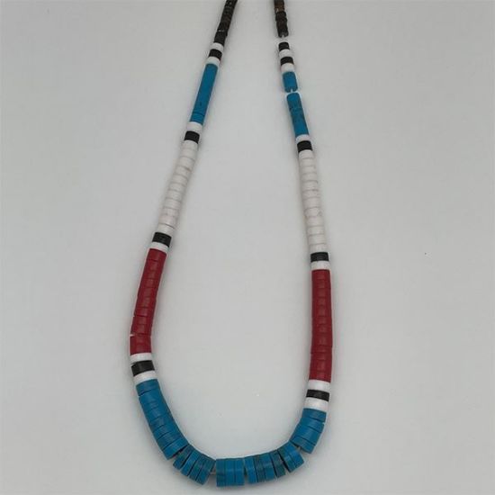 Picture of Block #25 Navajo Style Graduated Heishi Beads 5-10mm, 16" Strand