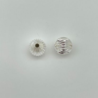 Picture of Sterling Silver Corrugated Bead, 16mm