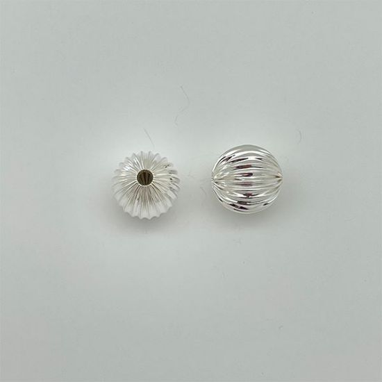 Picture of Sterling Silver Corrugated Bead, 16mm