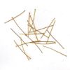 Picture of Gold Plated Head Pins, 1-1/2" x 0.024", Sold per pkg of 20