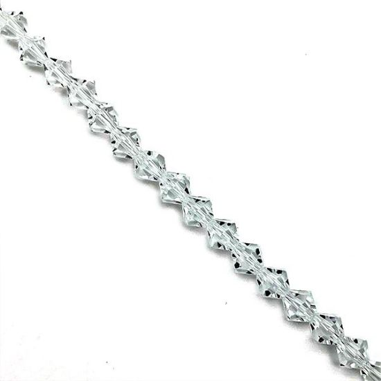 Picture of Preciosa Bi-Cone, Crystal Glass 6mm Beads, 5" Strand