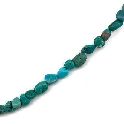 Picture of Turquoise Stabilized Nugget Beads 3-5mm, 16" Strand