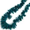 Picture of Turquoise Stabilized Graduated Flat Pear, 16" Strand